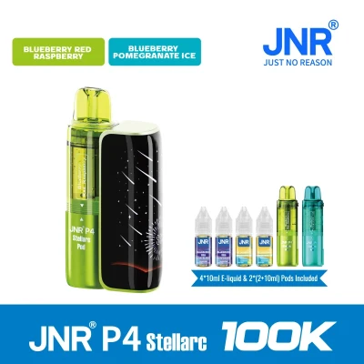 Blueberry Red Raspberry+Blueberry Pomegranate ice | JNR Vape P4 Stellarc 100K Puffs Kit - Refillable & Replaceable Pod Vape